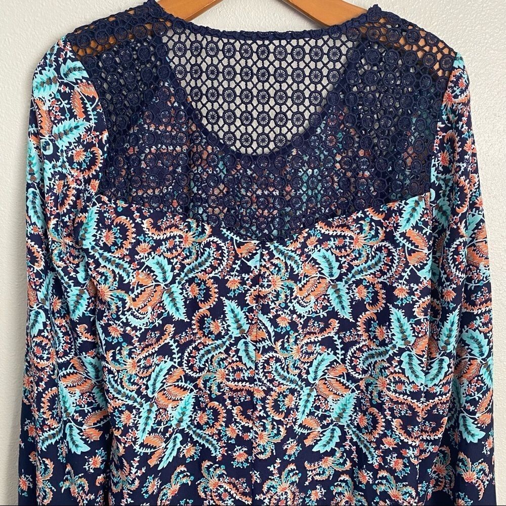 SEQUIN HEARTS boho 3/4 sleeve accented dress - Picture 6 of 10